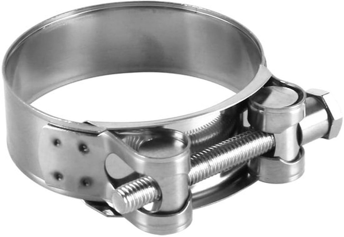 Slangklem Heavy Duty - RVS 68-73mm - Metalen Slangklem - Gelijkmatige Drukverdeling - Schokabsorptie - Geschikt voor Slangen tot 5mm