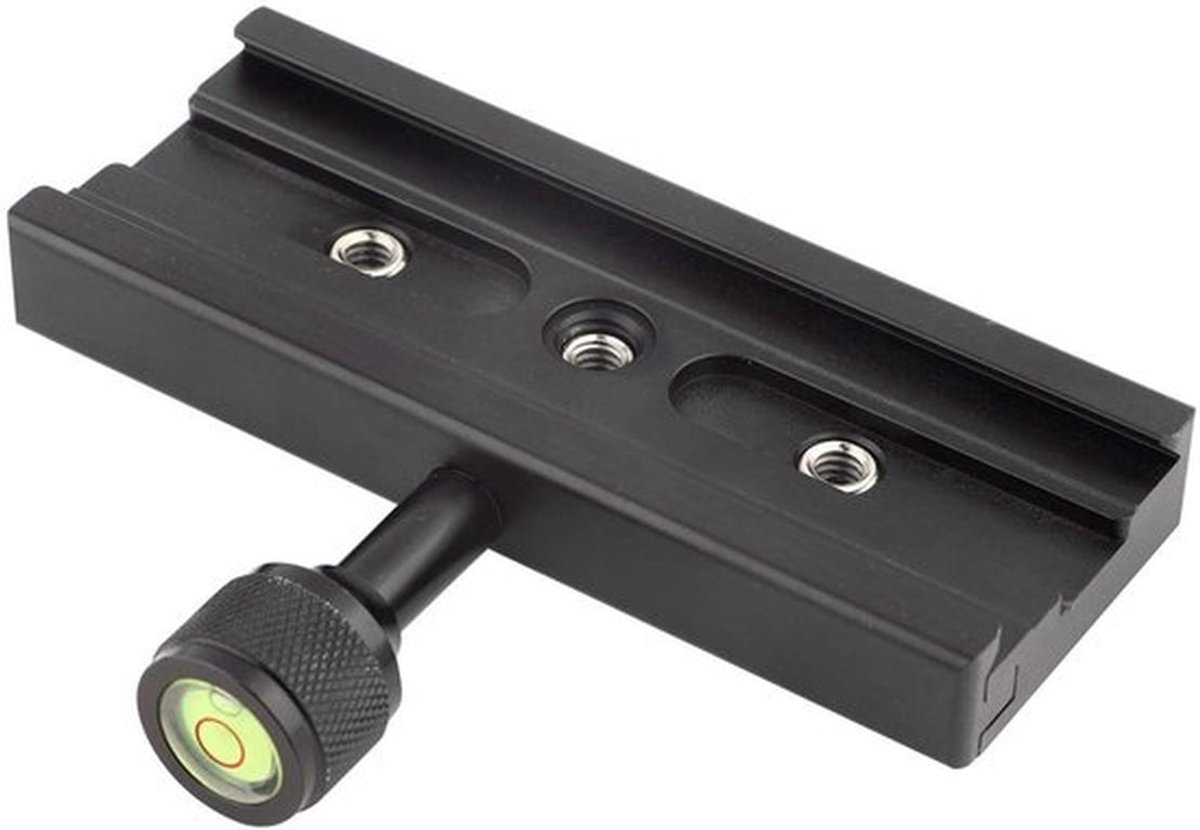 Snelkoppelingsplaat - Klemadapter - Professionele foto's - Zwart - Snelwisselklem - Geschikt voor statieven en monopods - 1/4" en 3/8" sc...