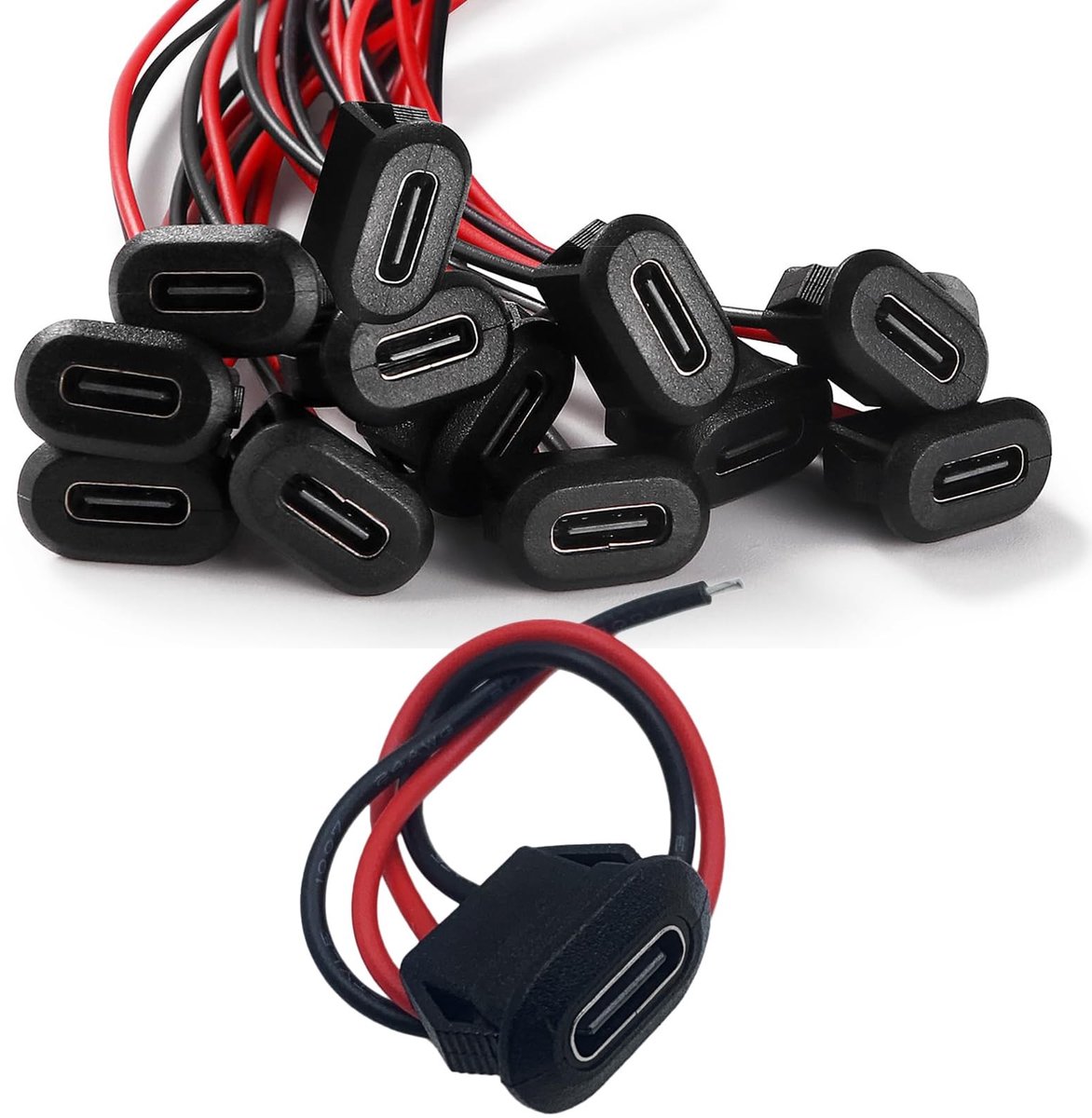 Solidchoice - 12 Stuks 3A Snellader Type C Connector met Snap Groove