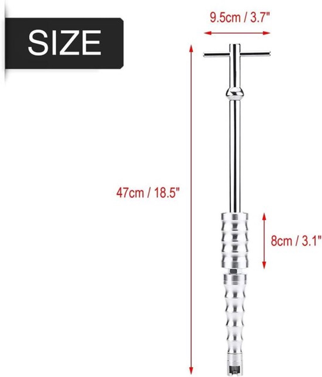 Slide Hammer Hand Puller voor Carrosserie Uitdeuken - RVS T-Bar Station - Reparatie Auto's, Motorfietsen, Koelkasten & Wasmachines