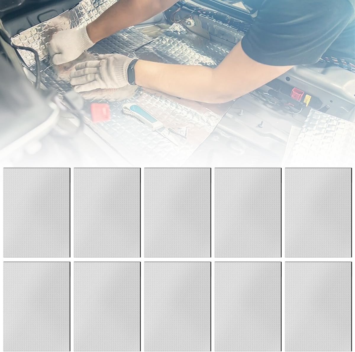 Solidchoice - 10 Stuks Geluidsisolatie Matten voor Auto 250x180mm