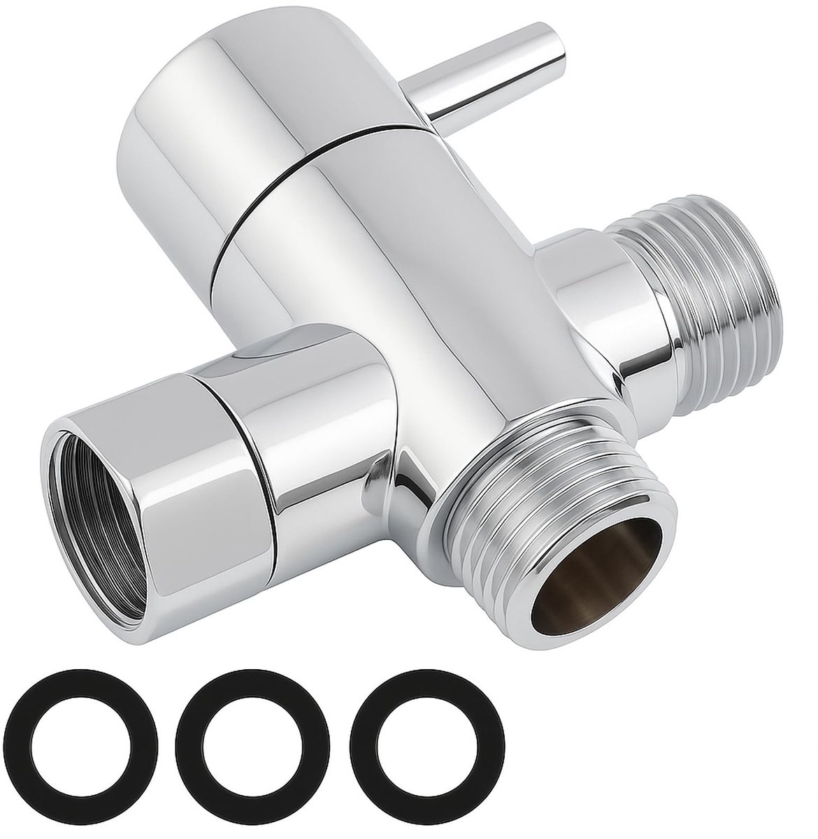 Solidchoice - G1/2 3-Weg Ventiel van Chroom Geplateerd Plastic