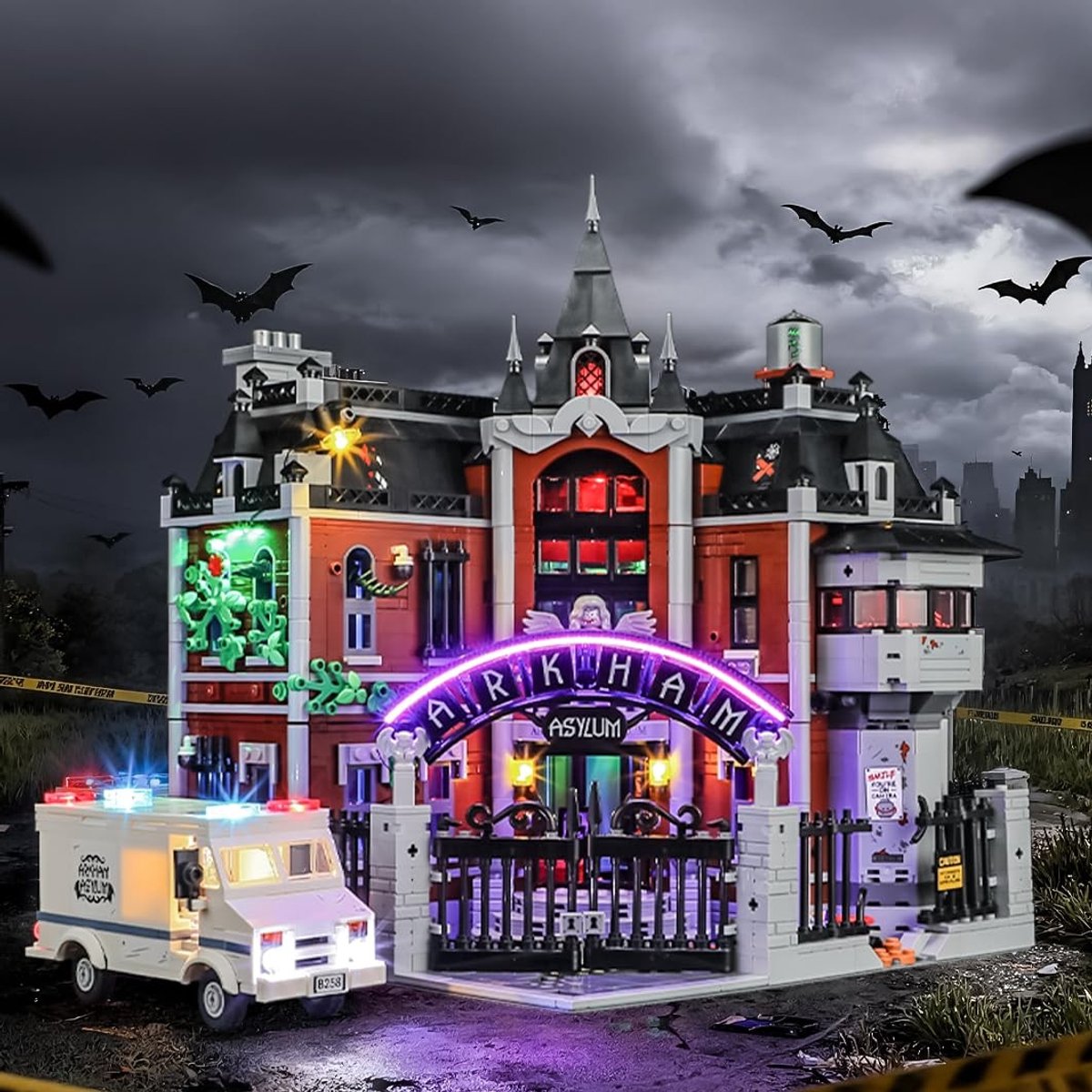 Solidchoice - LED Verlichtingsset voor Bouwmodellen, Geschikt voor DC Arkham Asylum