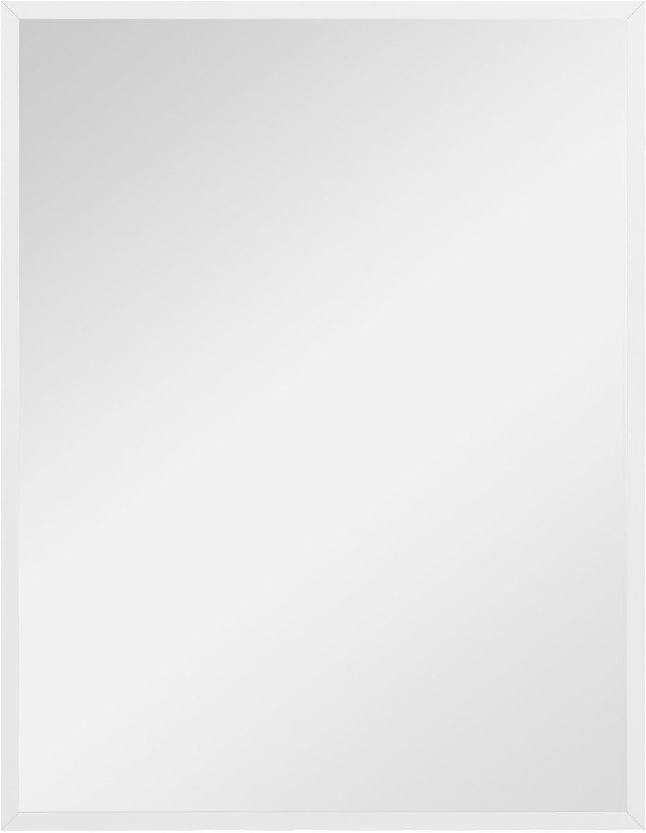 HOMCOM Wall Mirror-MDF, Glas-70L x 2B x 90H cm-Weiß