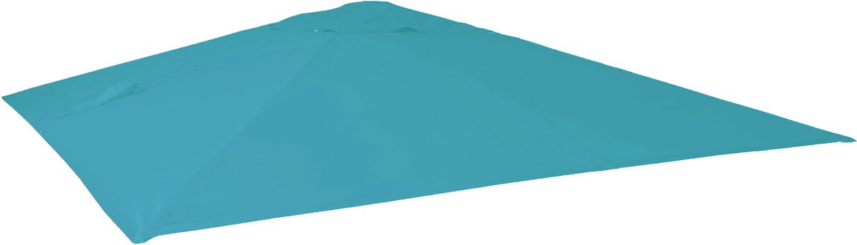 Vervangende hoes voor luxe zweefparasol MCW-A96, parasolhoes, 3x4 m (Ø 5 m), polyester ~ turkoois