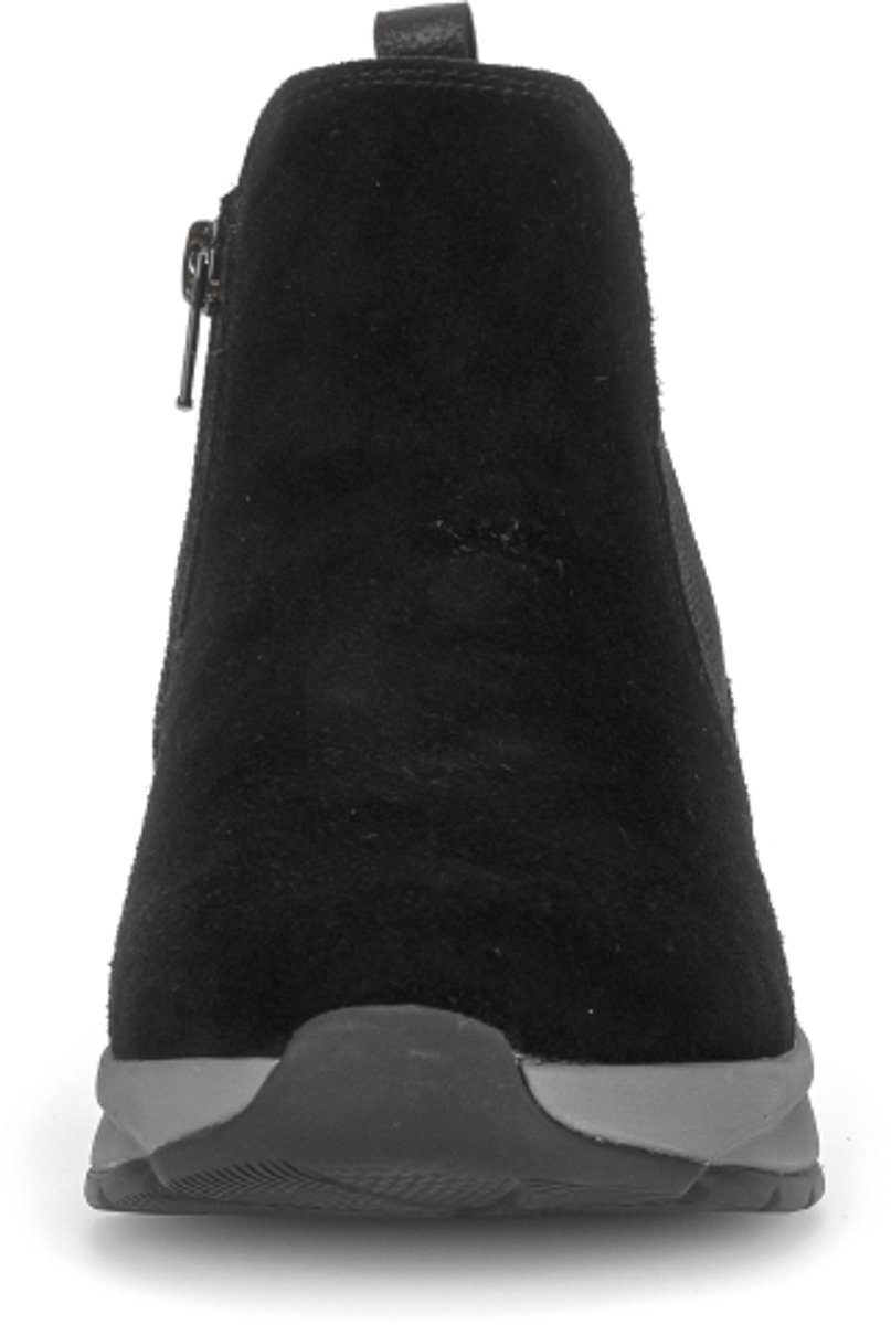 Gabor Rollingsoft - Dames sportieve enkellaars - Zwart suede - Artikel 0804.02.008 - Maat 41
