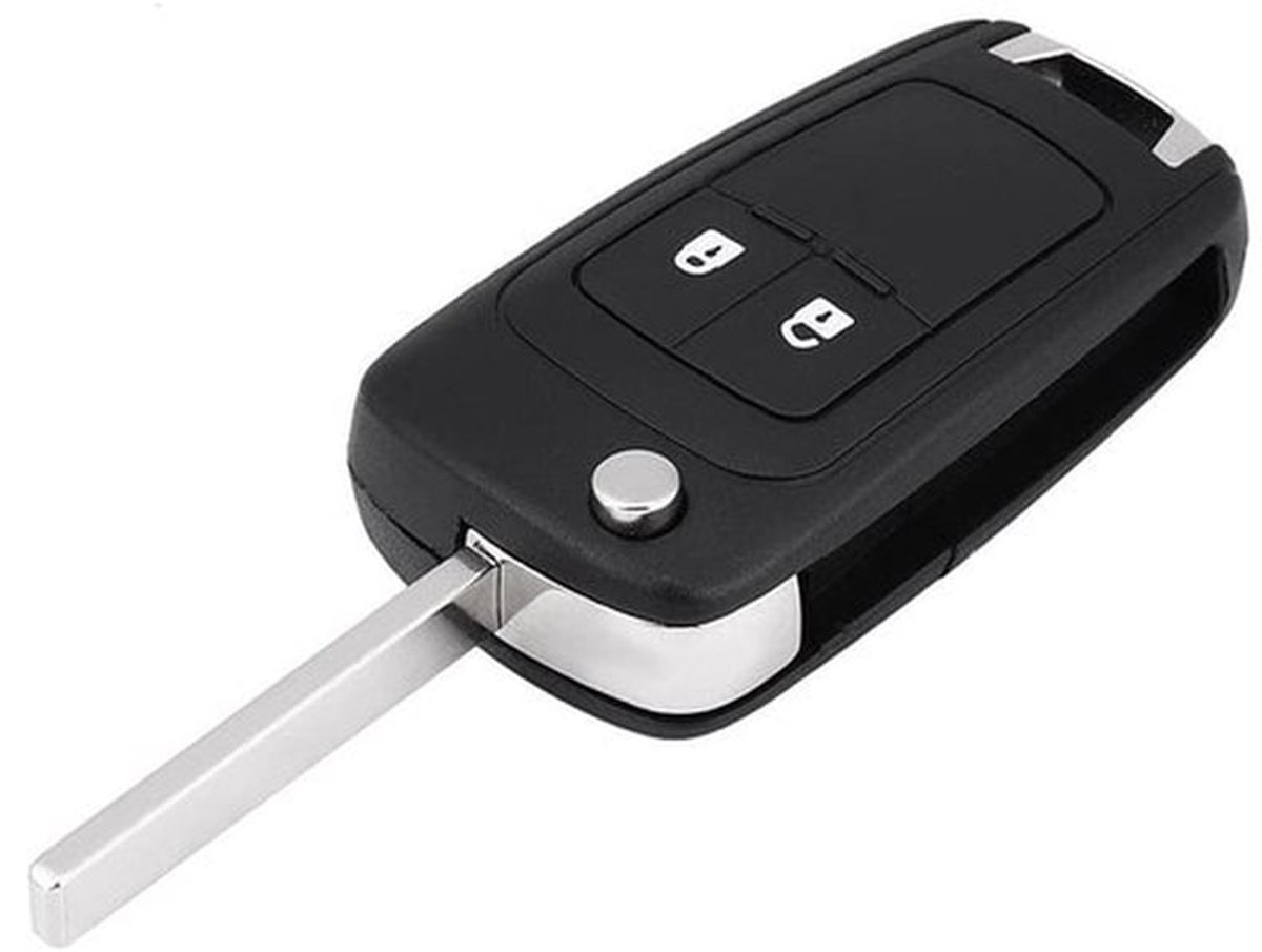Klapsleutel 2 Toetsen - Autosleutelhanger - Afstandsbediening - Opvouwbaar - Frequentie 433 MHz - Materiaal ABS - Autosleutel