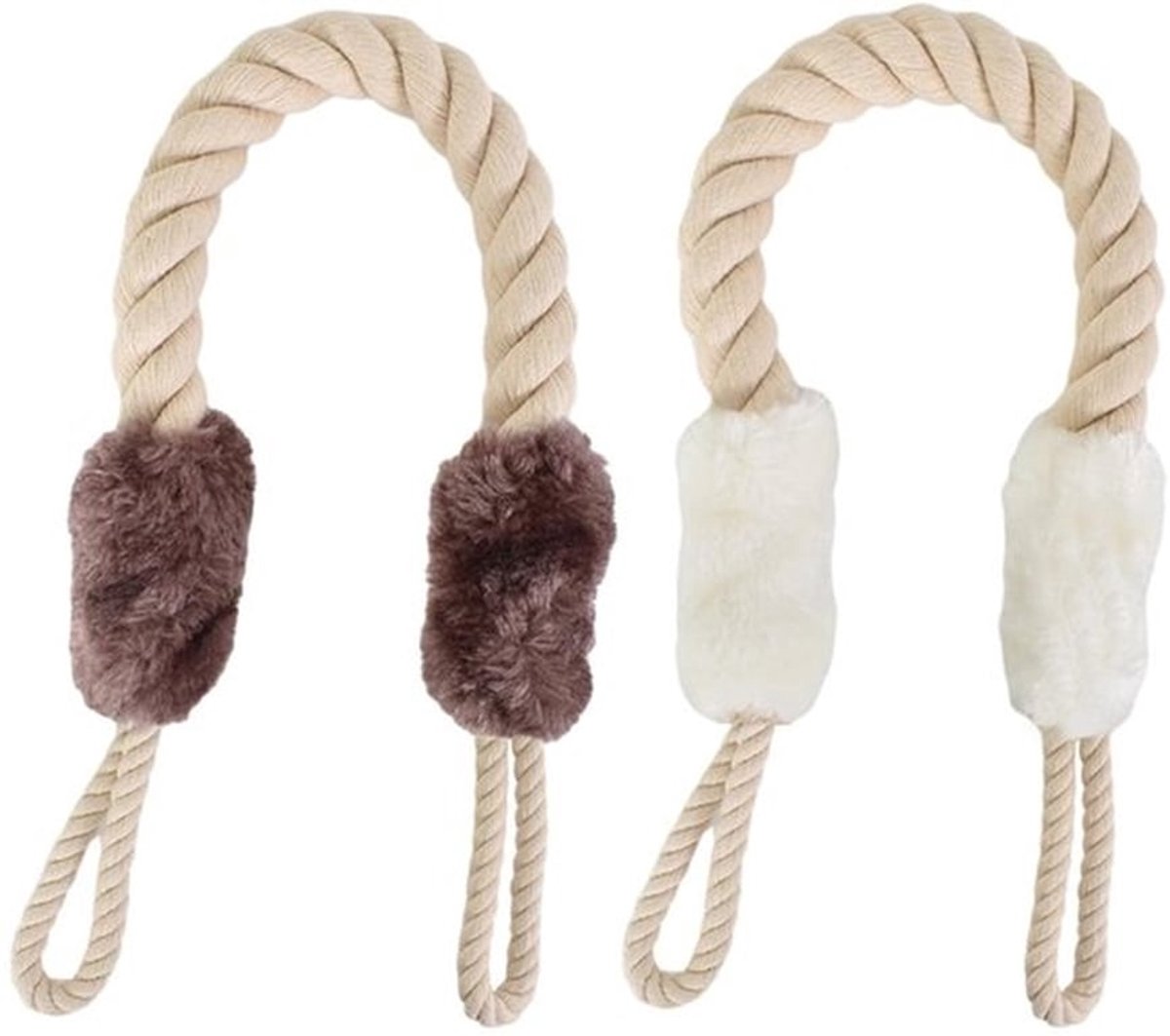 Deurstopper Katoenen Touw 60 cm - Deurbuffer - Deurstoppers voor Binnen - Deurvastzetter - Kindveiligheid - Duurzaam Katoen - Deurtouw