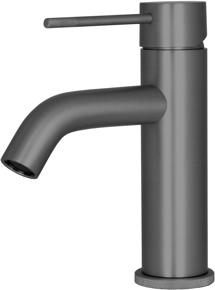Wastafelmengkraan gebogen Sanitado Industry Polina in gunmetal