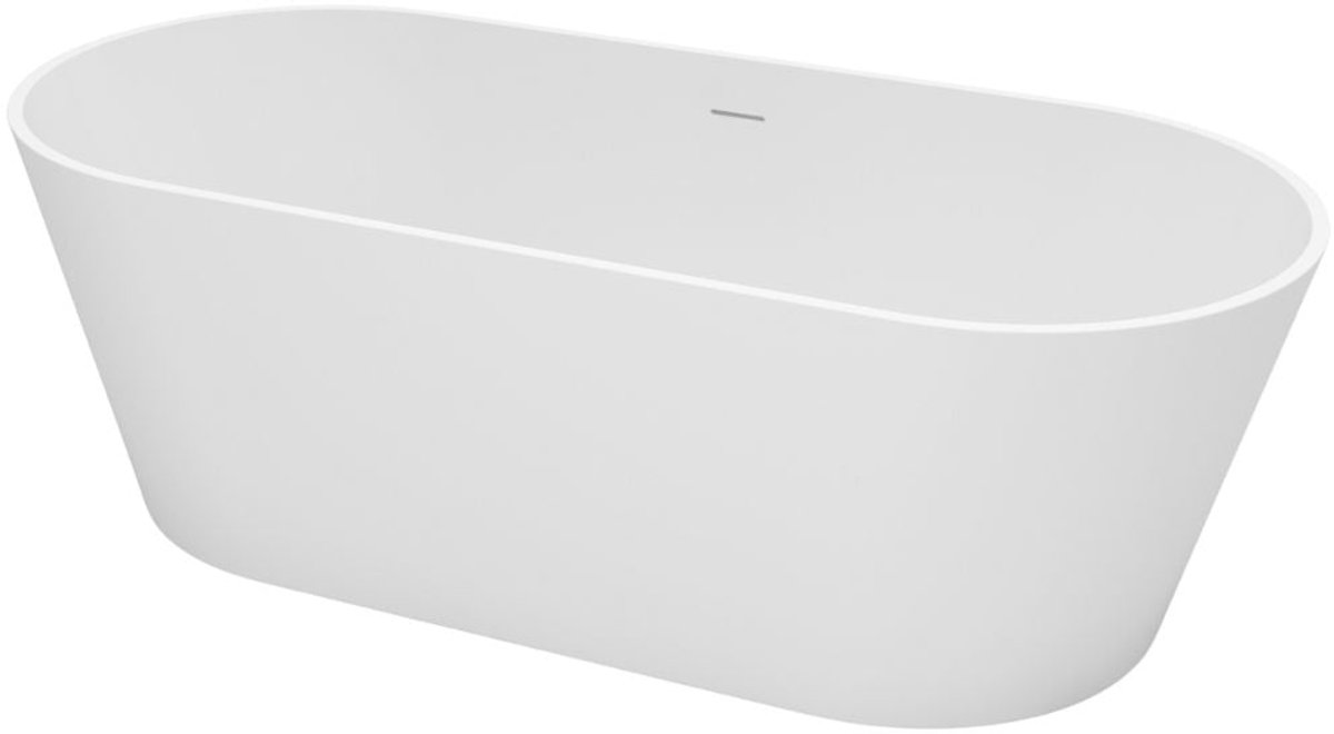 Vrijstaand ligbad Sanitado Elements Mooi solid surface169x81cm mat wit