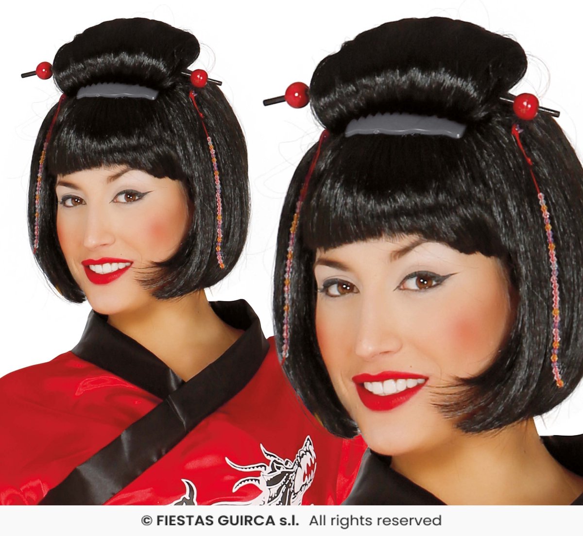 Geisha pruik