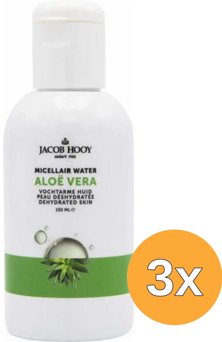 3x Jacob Hooy Aloe Vera Micellair Water (150 ml)