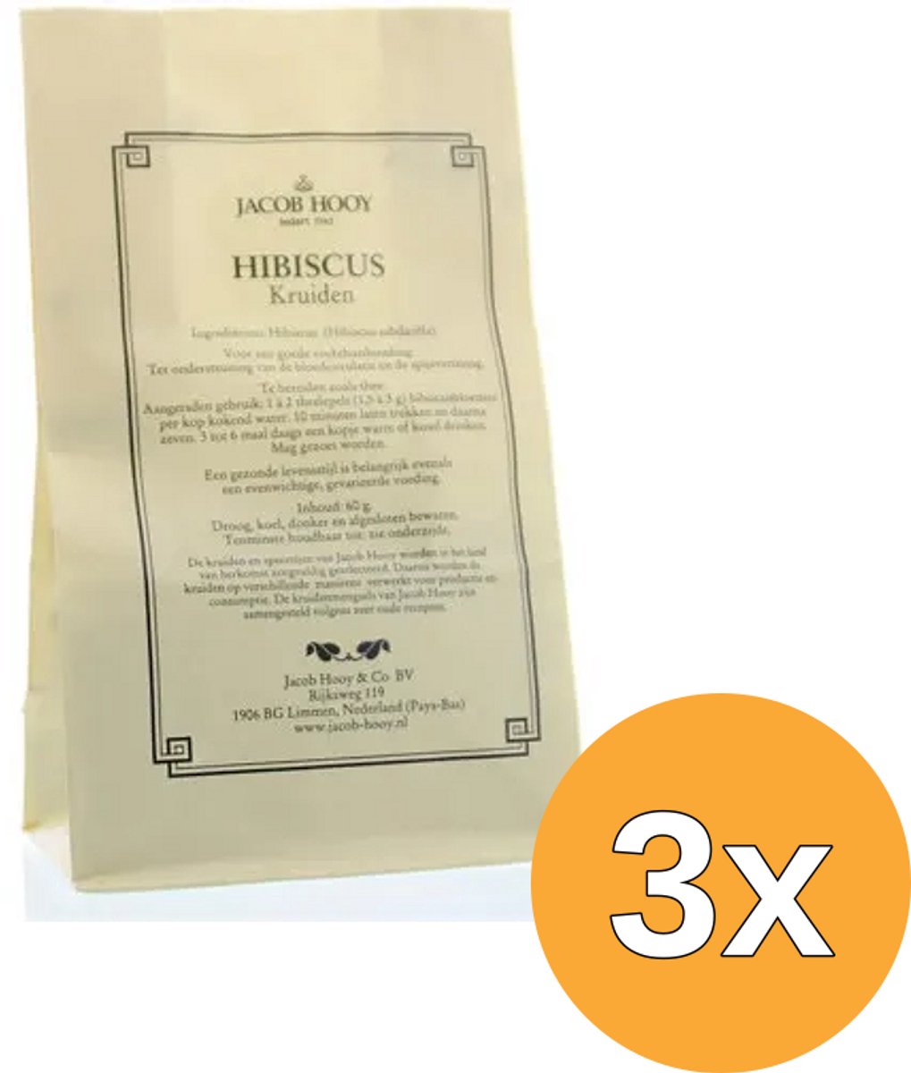 3x Jacob Hooy Hibiscus (60 gr)