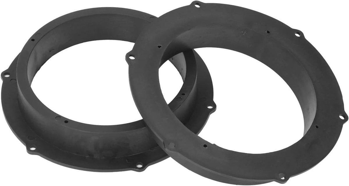 Audio Speaker Adapter Ringen voor Auto, 2 Stuks Zwart ABS, Geschikt voor Octavia, Superb en Yeti, Perfecte Montage en Vervanging