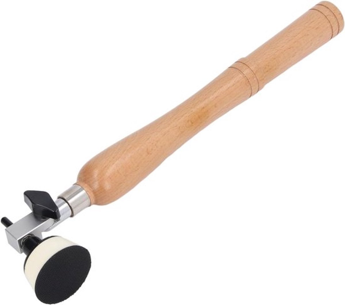 Handheld Komschuurmachine met Houten Handvat, 50 Schuurdiscs en Verstelbaar Schuurhoek Systeem voor Houtbewerking en Draaibanken