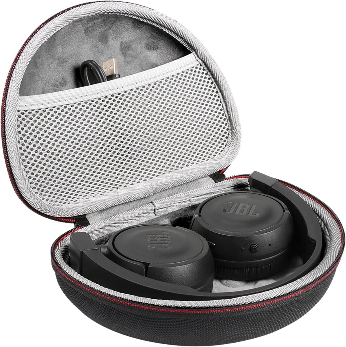 Beschermende Hooftelefoon Tas voor Draadloze Noise Cancelling Hoofdtelefoons, Lichtgewicht en Draagbaar, Geschikt voor T450BT en T500BT (Zwart)