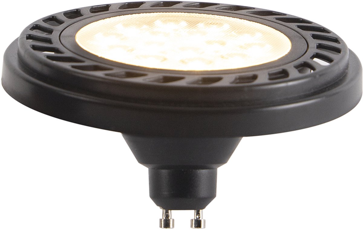 Qazqa led moderne grondspot voor in de tuin - Delux Honey - zwart, incl. 8W ledlamp, dimbaar, 20cm, IP65, rond