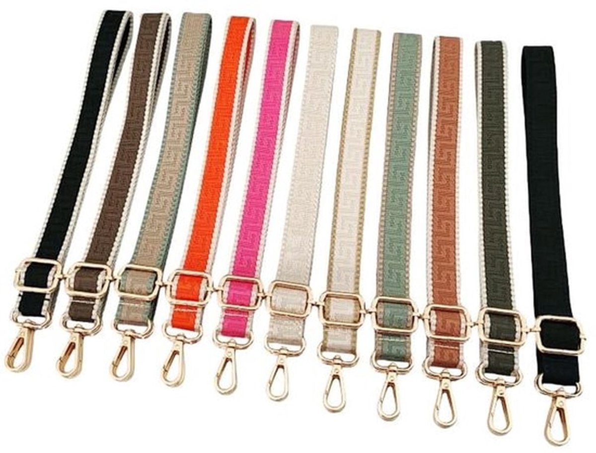 Schouderriem Verstelbaar 72-130 cm - Tassenriem - Schouderband voor Tas - Boho-Stijl - Duurzaam Nylon - Robuuste Hardware - Tasriem