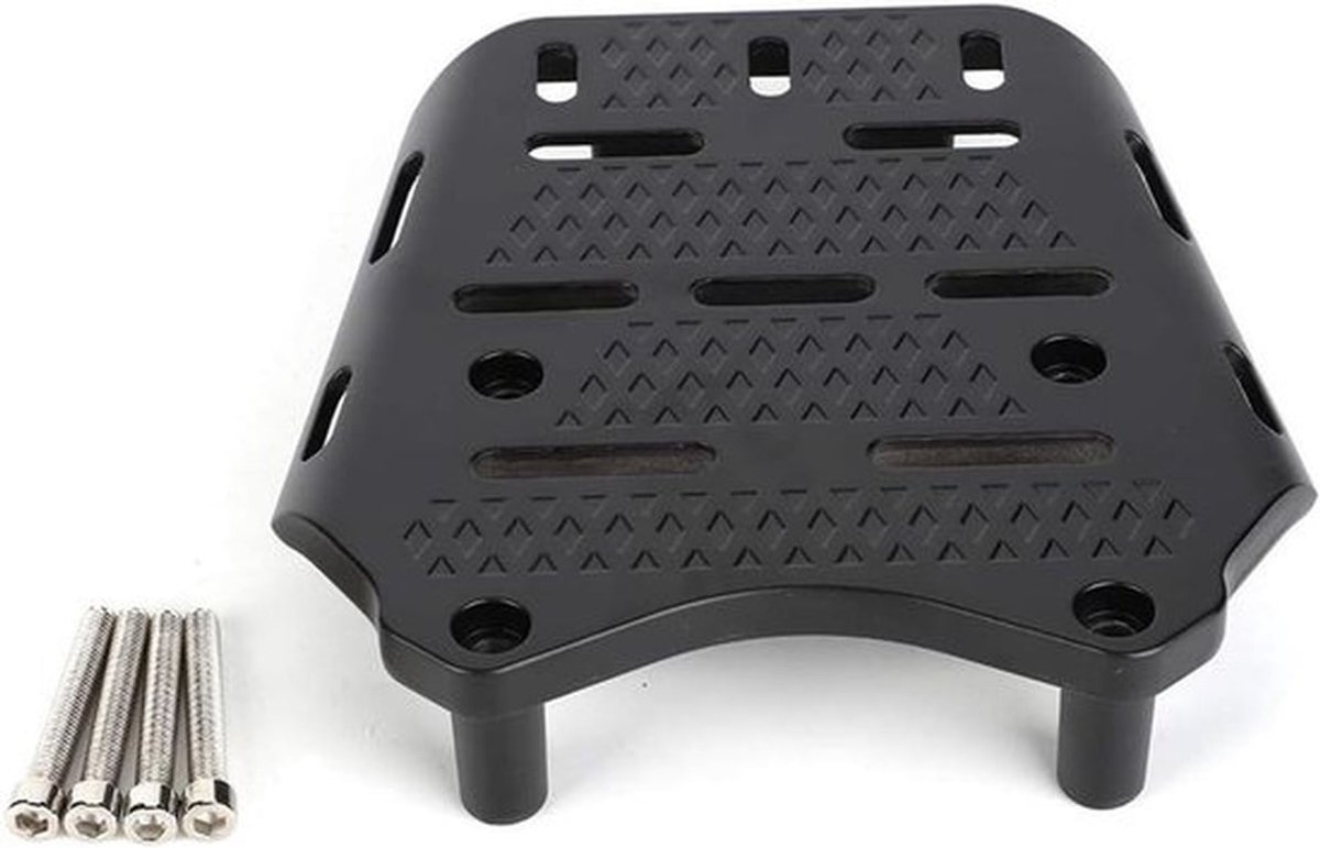 Achterbagagedrager motorfiets - Aluminiumlegering - Voor PCX 125150 2014-2019 - Zwart - Plankdrager - Geschikt voor - Kleur of model