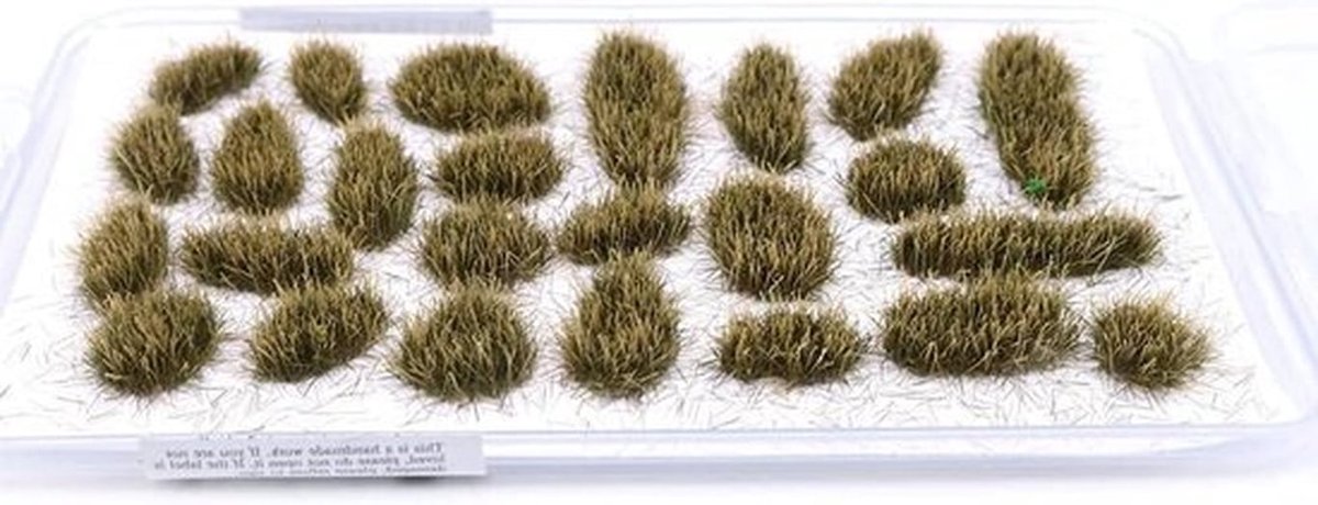 zelfklevend statisch grasveld - 6 mm - zelfklevend - kunstgras - spoorwegen - modelbouw - 32 stuks - geelgroen - geschikt voor Wargaming - modeltrein baan