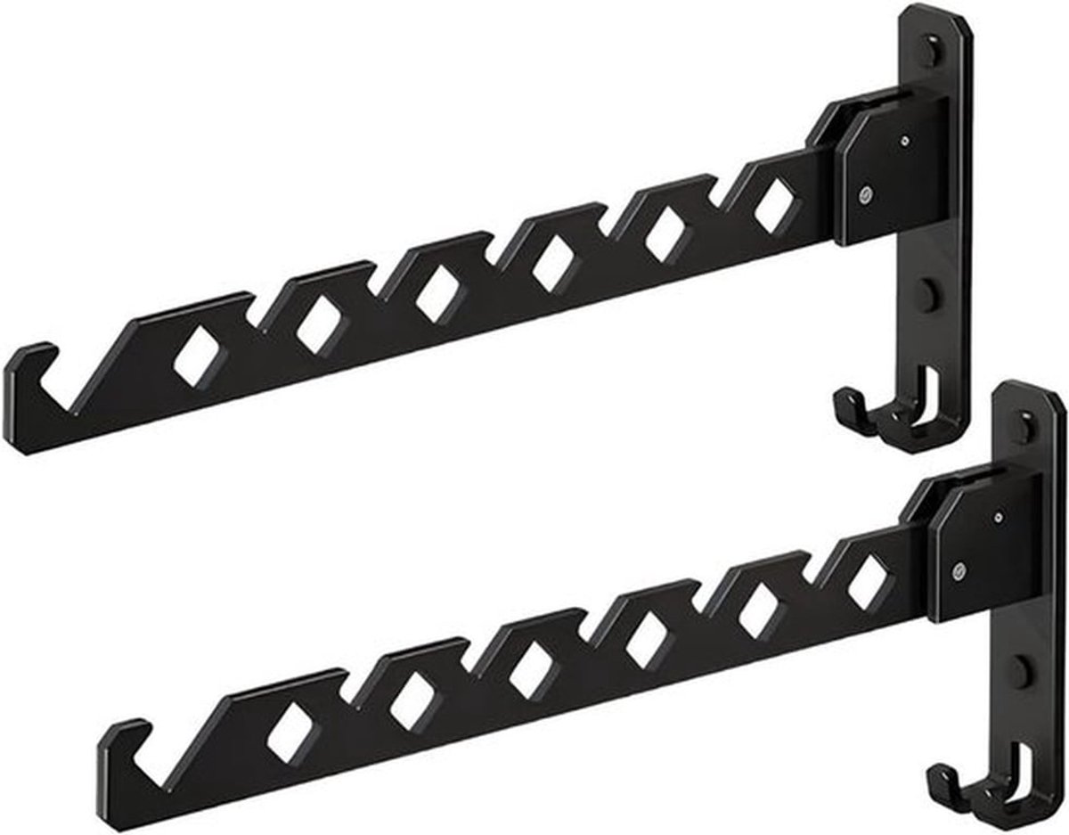 Vouwbare wandkast set van 2 stuks, draagbare aluminium opbergoplossing voor balkon, badkamer en bergruimte