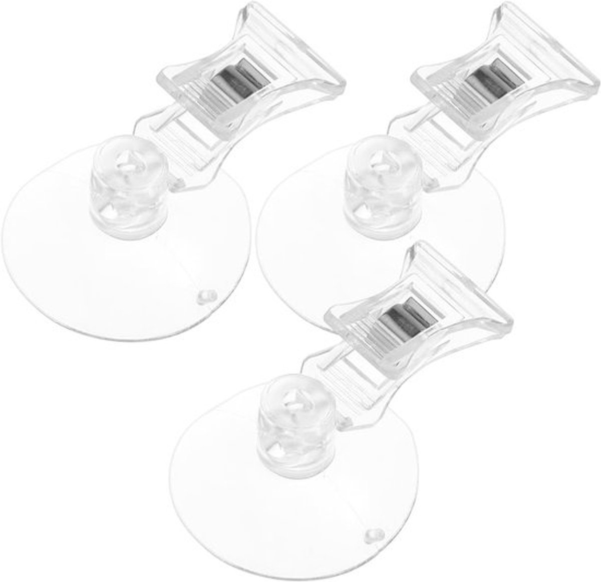 3 Stuks Zeewier Clips - Doorzichtige Zuignap Clips voor Zeewier Voeding in Aquarium, Zuignap Houder voor Aquariums, Aquarium Accessoires
