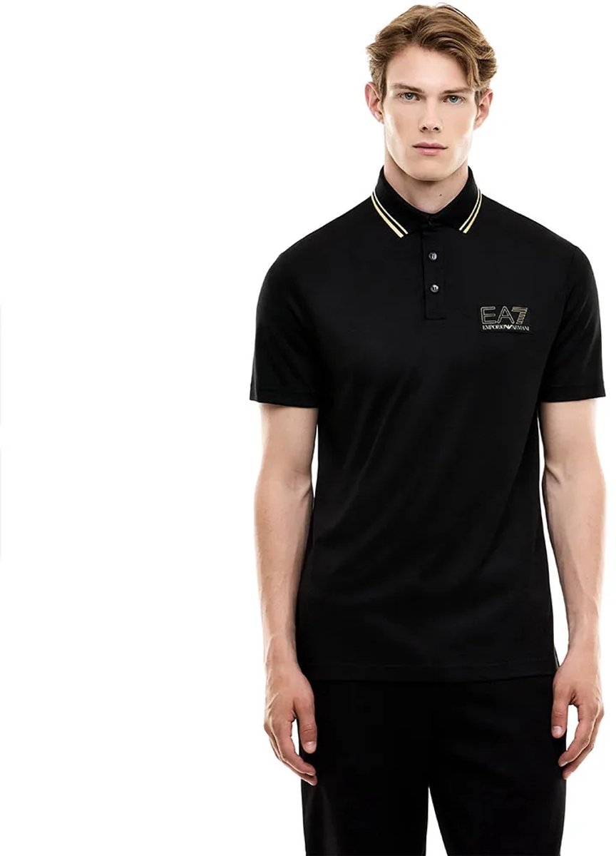 Ea7 Emporio Armani 7m002241_af13739 Korte Mouw Poloshirt Zwart XL Man