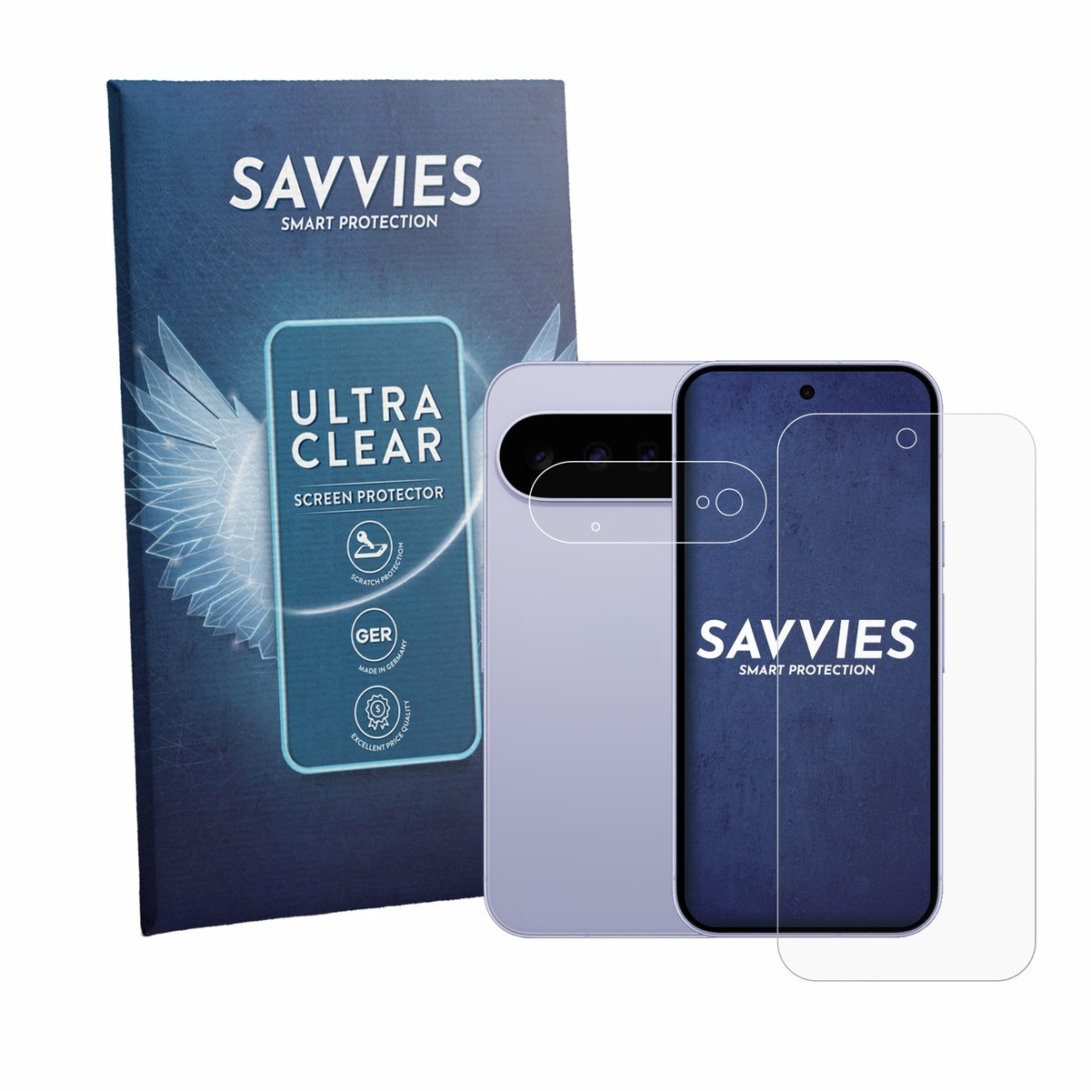 Savvies - Screenprotector voor Google Pixel 11 (Voor+Camera) - Folie Beschermfolie transparant 18 Stuks