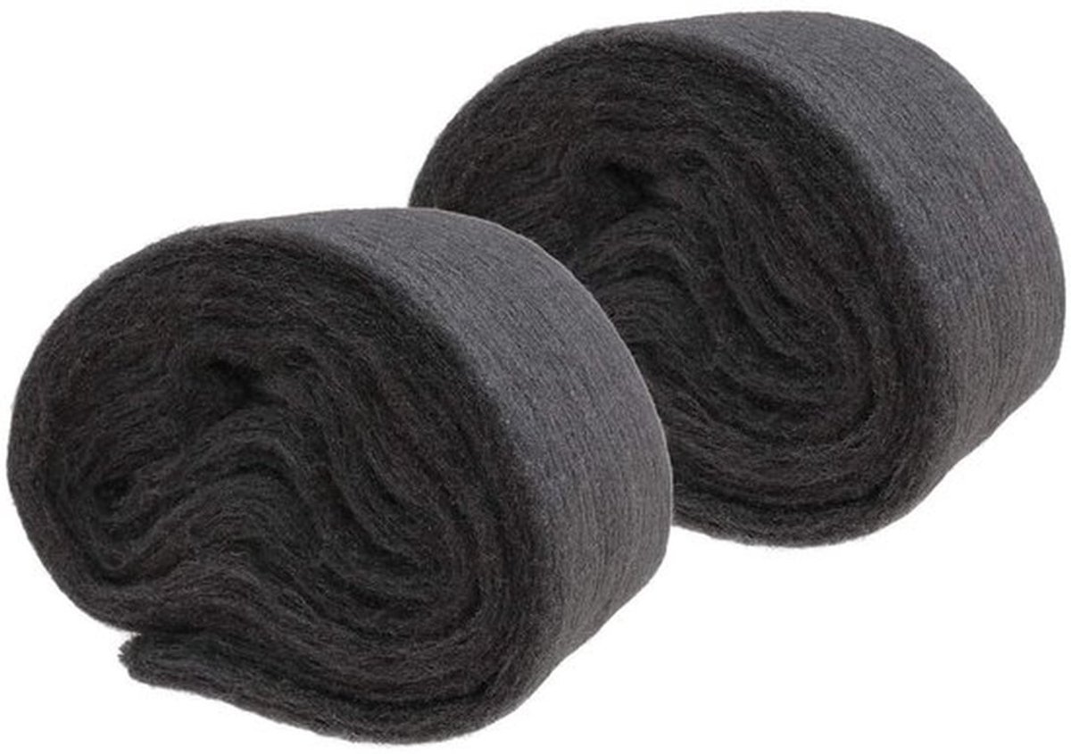 Compatibel voor merk - 2 Rollen van 120g - Staaldraad Wol - Ultra Fijne - Grade - Zachte - Schuring Weerstand - Glas Schoonmaken - Marmeren Meubels Polijsten.