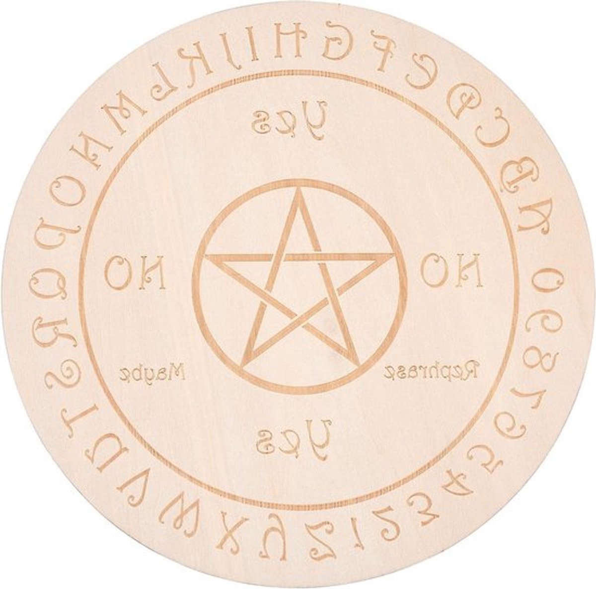 Bericht Slinger Bord Houten Waarzeggerij Metafysica - Eco-vriendelijk - Ronde Altaar Coaster 7,8 inch