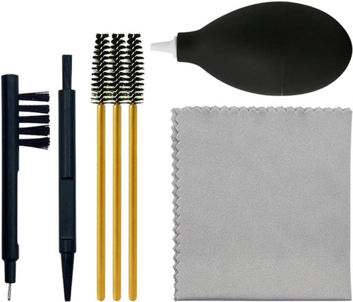 - Hoortoestel reinigingsgereedschap - Reinigingsdoek - Mini rubberen knijpbal - Pomp luchtreiniger - 7PCS - Geschikt voor oordopjes