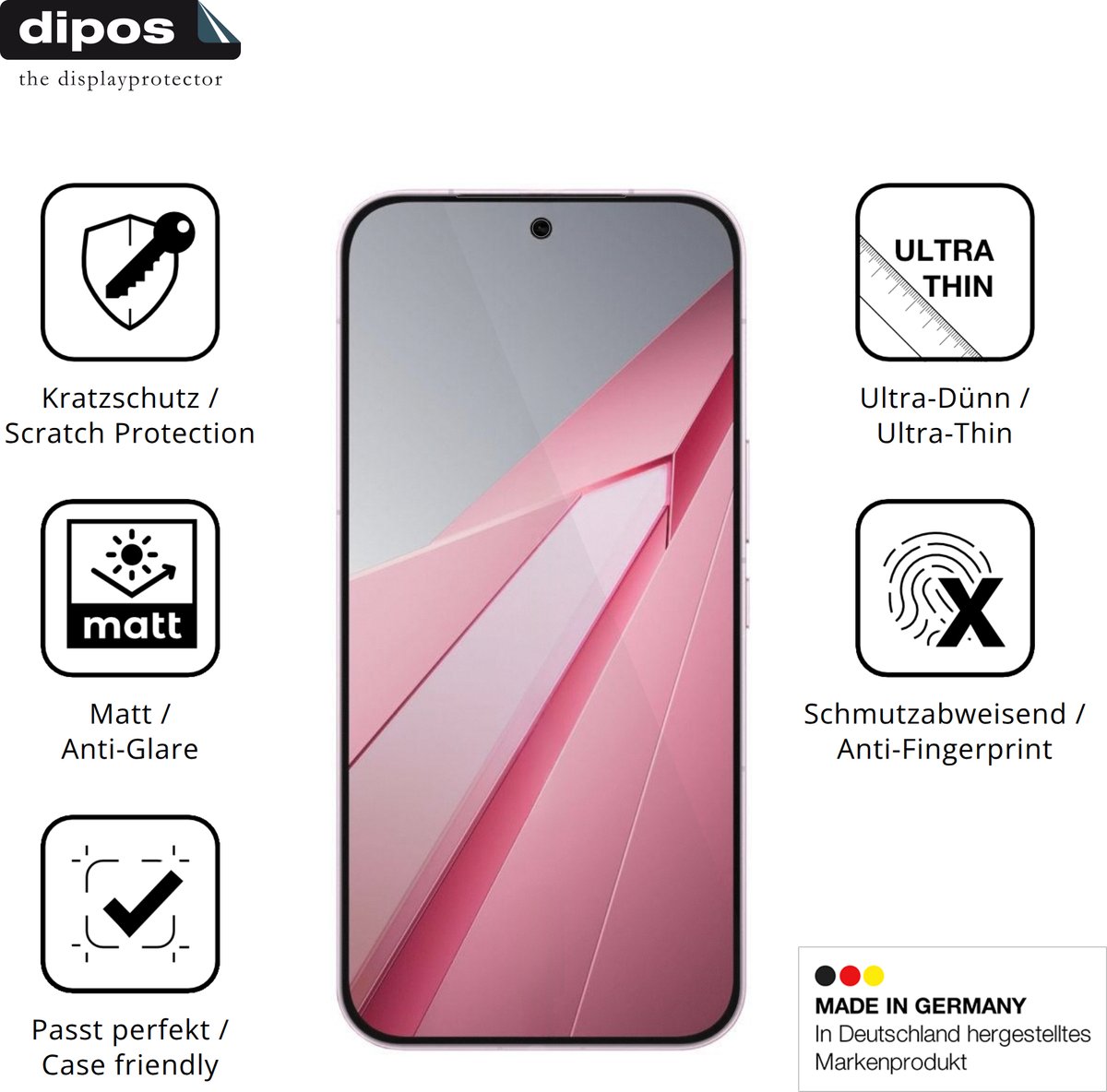 dipos – 4x Matte Beschermfolie geschikt voor Oppo K15 Pro+ | Krasbestendige & antireflecterende Screenprotector Ultra-Thin