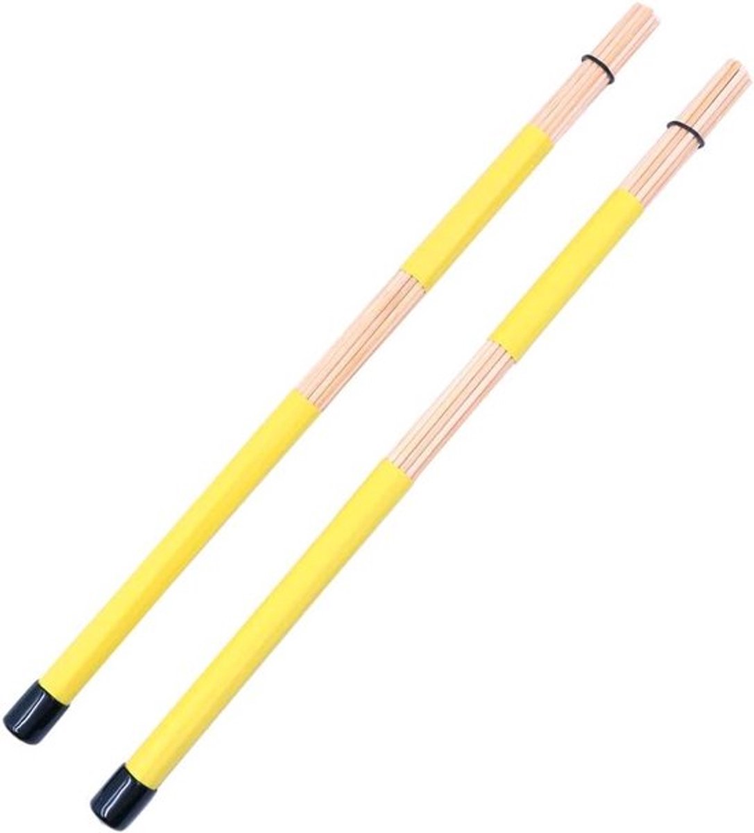 Jazz drumstokken - bamboe - draagbaar - solide constructie - drummallet - geschikt voor folkmuziek - gele drumstokken, 1 paar.
