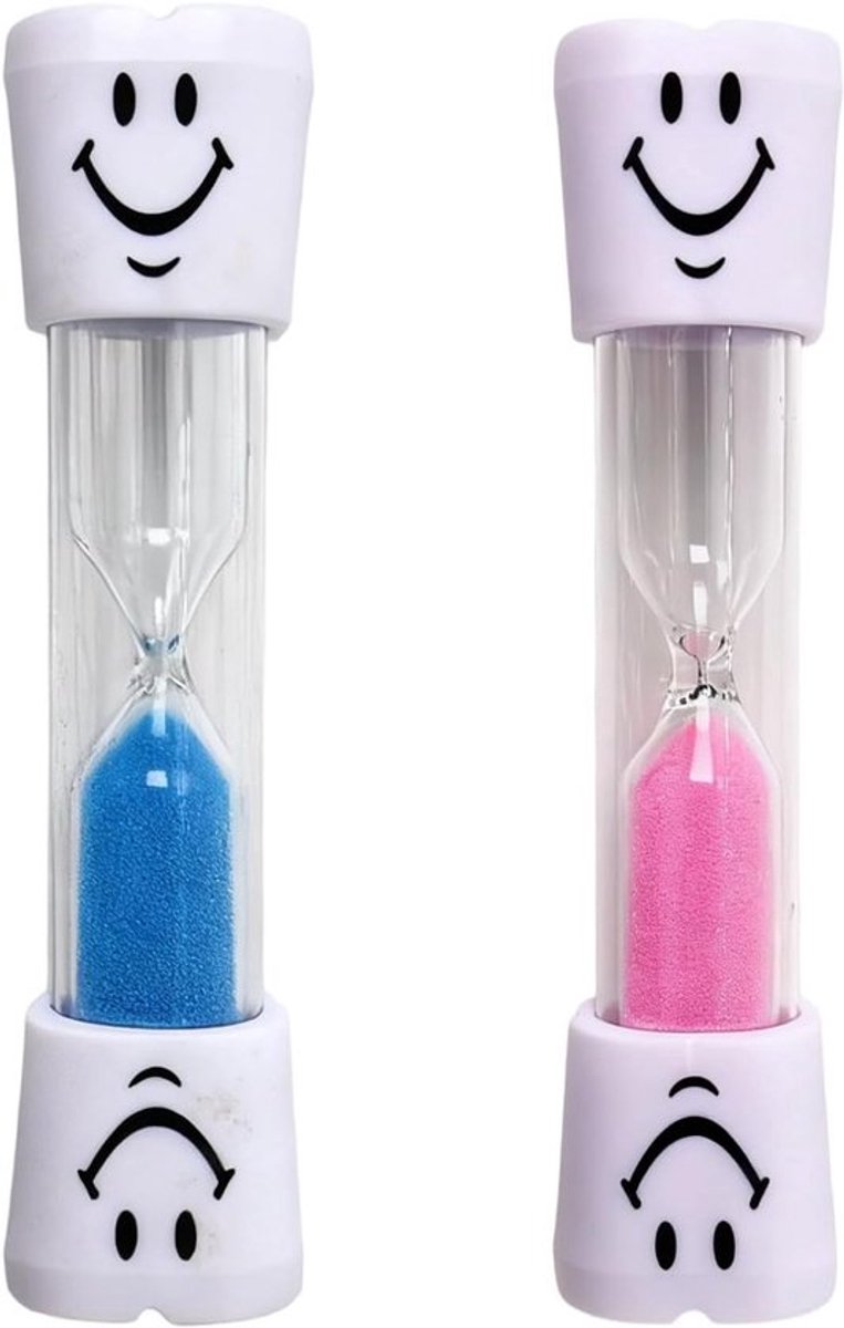 2-delige zandloper set voor kinderen, 3 minuten zandloper voor tandenpoetsen, kleurrijke zandlopers voor peuters en kleuters