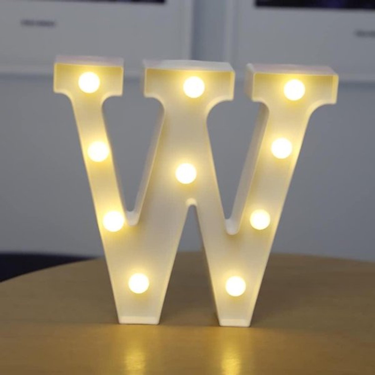 LED-symboolvorm - plastic tafellampen - marquee - Alfabet - verlichte woorden - verjaardag bruiloft feest - wanddecoratie - letterverlichting - geschikt voor thuis - wit.