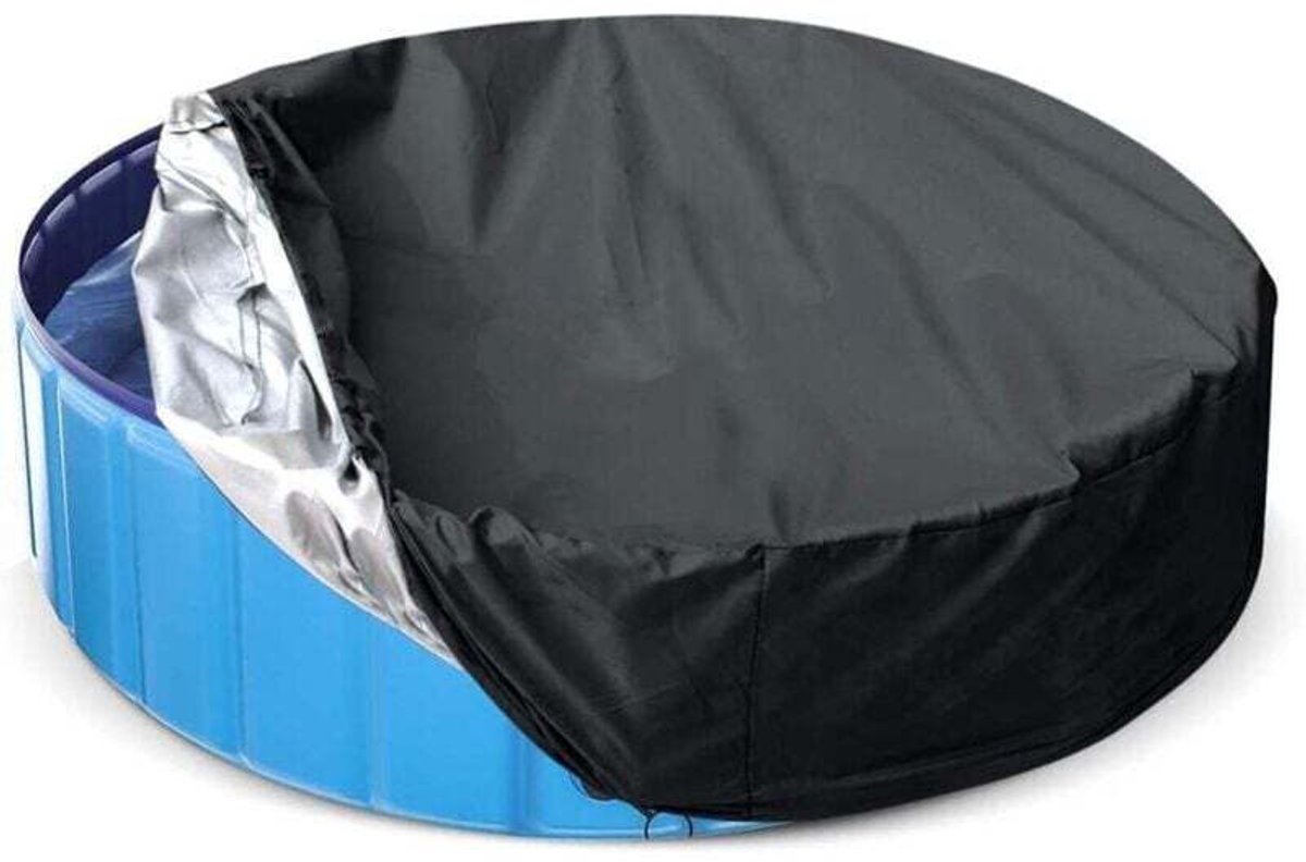 Opvouwbare zwembadafdekking, geschikt voor kinderen en huisdieren, kan binnen en buiten gebruikt worden, afgeschikt vooringen: 80 cm x 30 cm