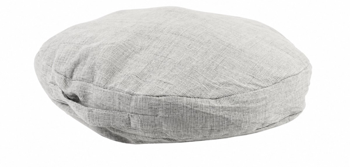 BOECK Hondenkussen Grijs – Rond 50 x 50 x 20 cm – Afneembare Hoes – Inclusief Hondenshampoo
