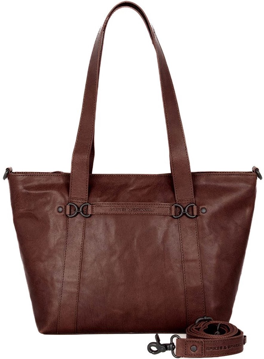 Leren Shopper - Jannah - Donkerbruin