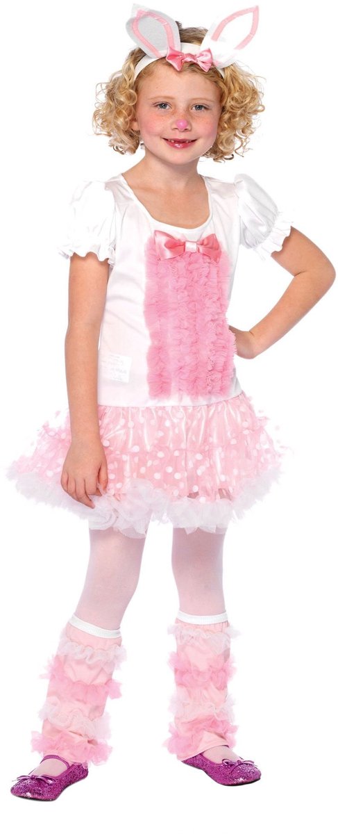 Roze Konijntje Kostuum Jurk Voor Kinderen - voor carnaval