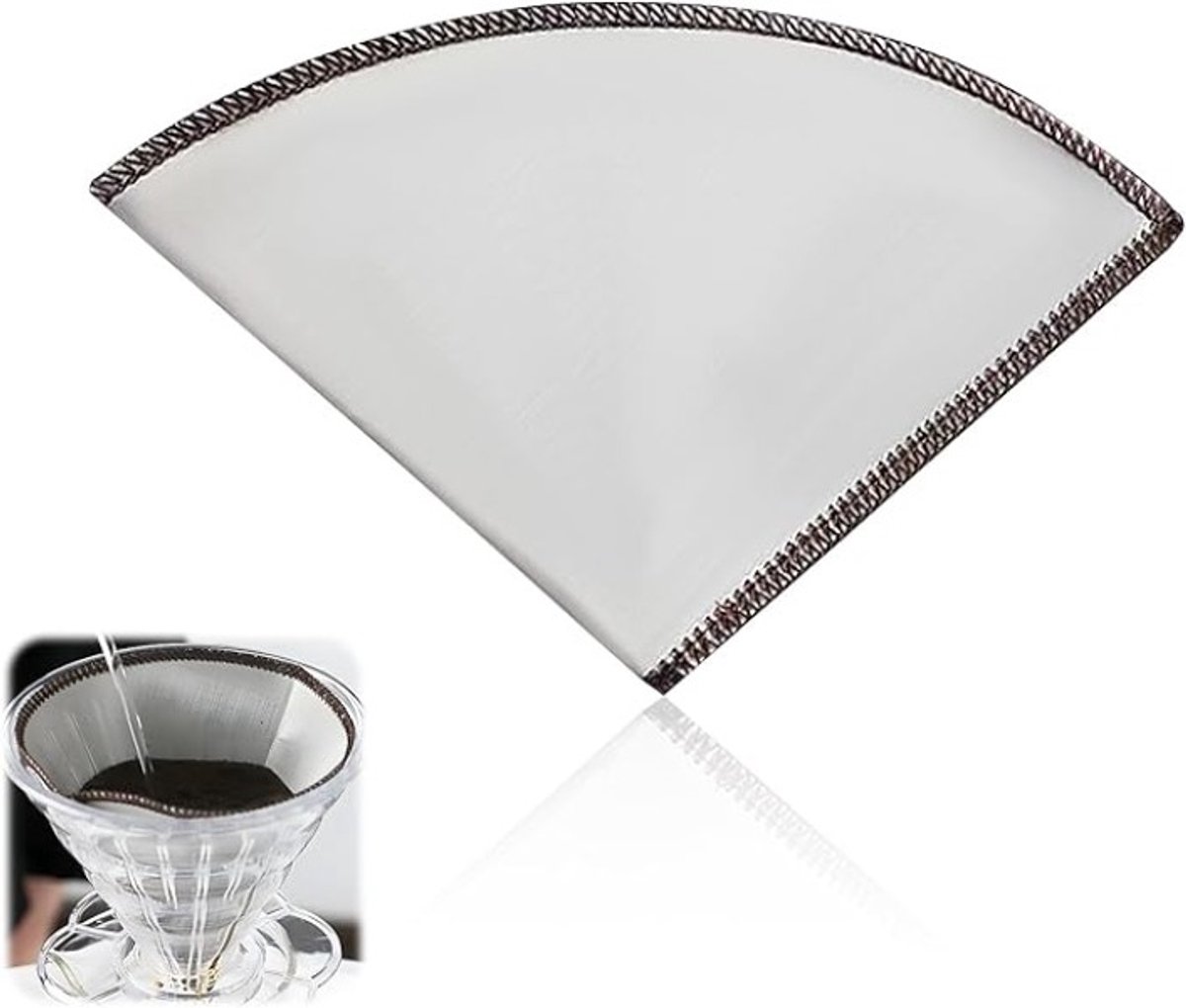 Herbruikbaar RVS Koffiefilter Maat 4 voor Filterkoffiemachines