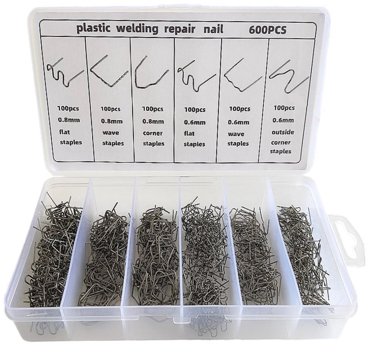 Solidchoice - Plastic Lasnaald Reparatieset voor Auto Bumper en Onderdelen