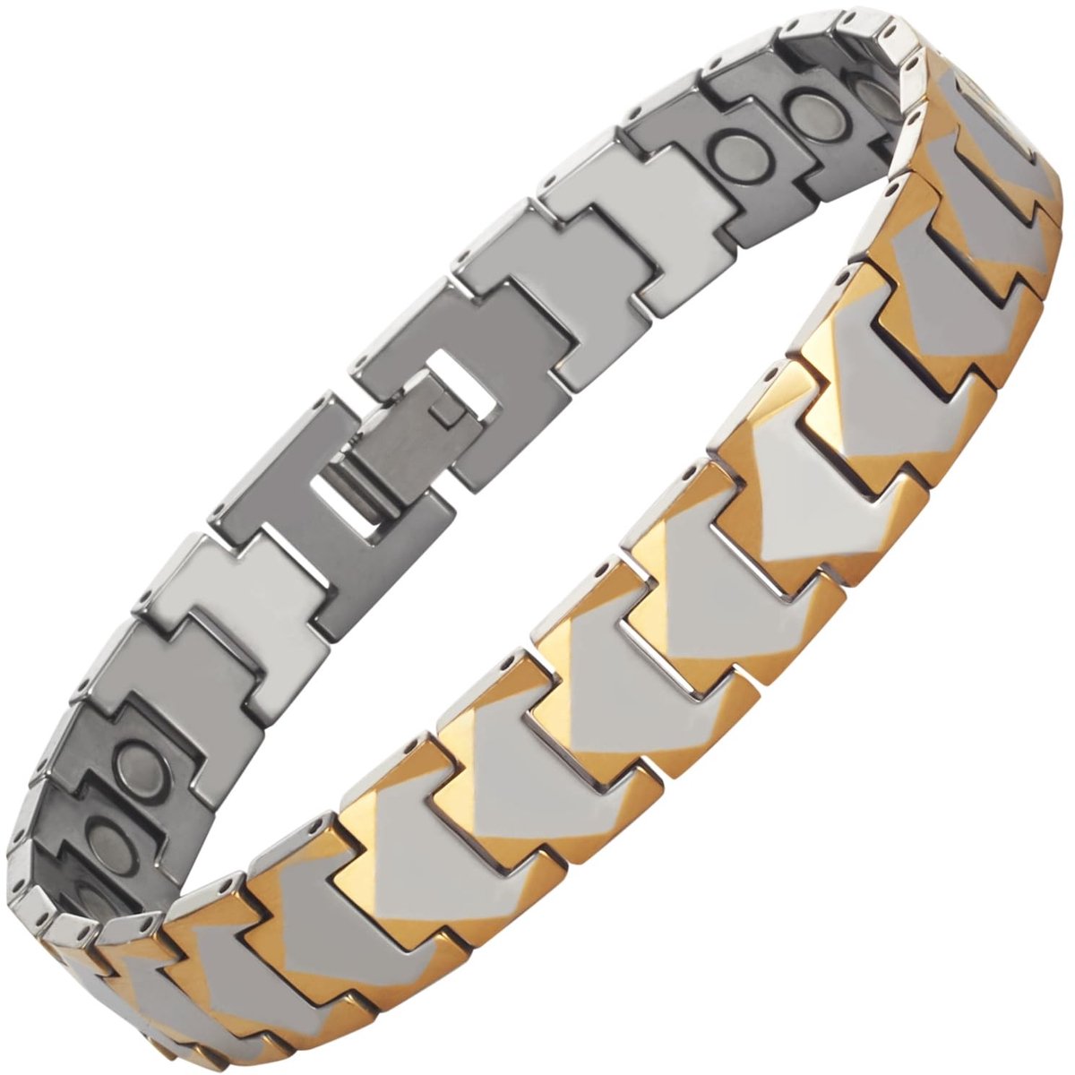Solidchoice - Super Magnetisch Mannenarmband van Tungsten Staal met 22 Magneten