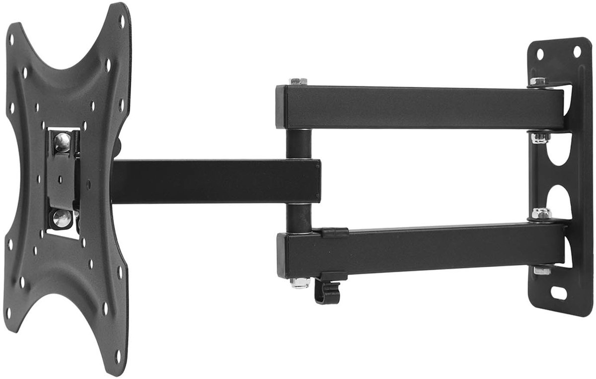 TV Muurbeugel Draaibaar en Kantelbaar 36-107 cm – Universele TV Beugel – Zwart