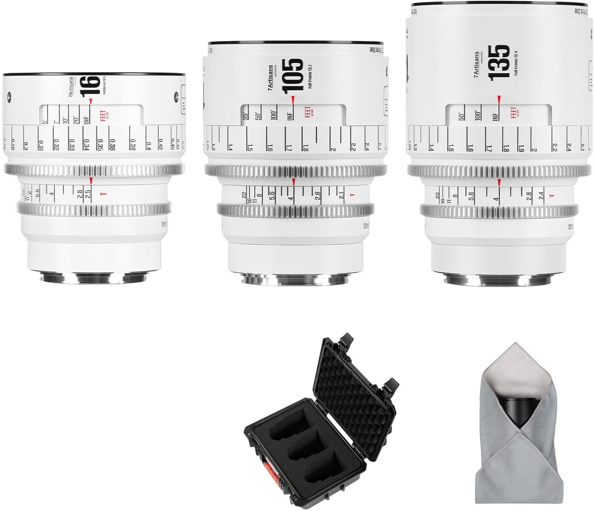 Solidchoice - Professionele Full Frame Handmatige Cine Lens 16mm/105mm/135mm voor EF Mount