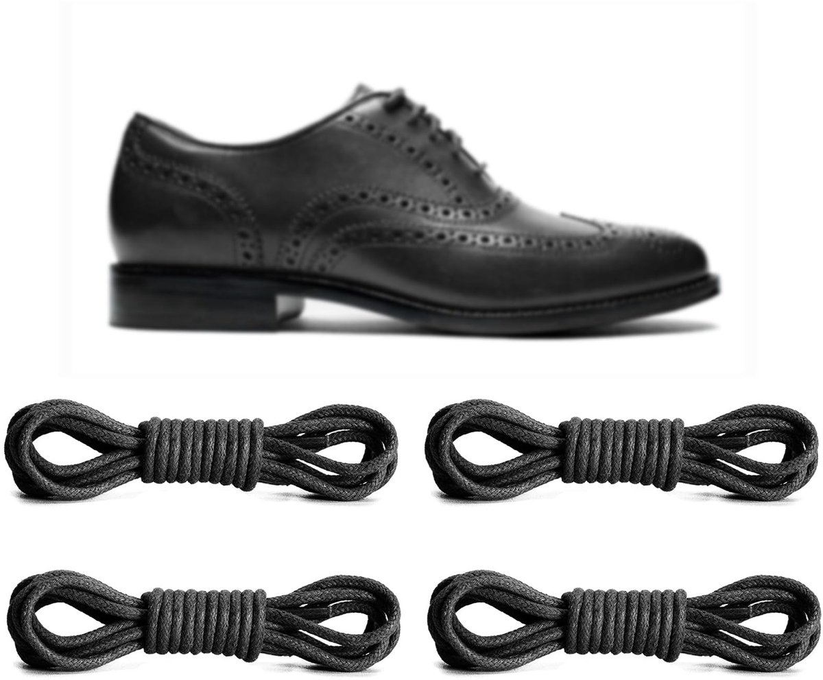 Solidchoice - Waxed Oxford Veters voor Leren Schoenen en Chukka Boots