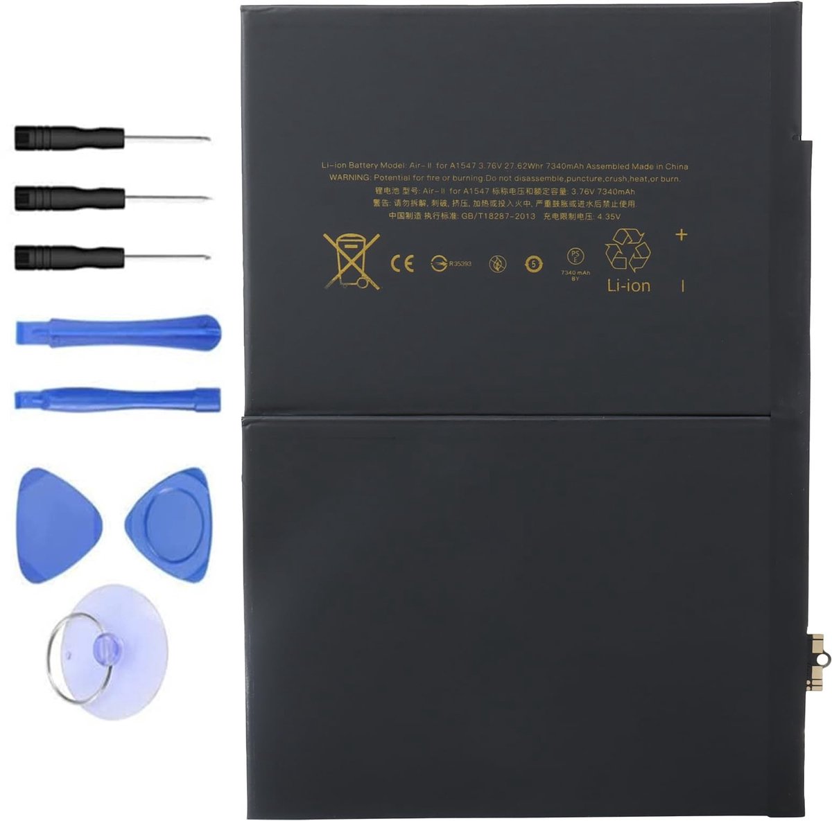 Solidchoice - Accu A1547 Geschikt voor iPad Air 2 en iPad 6