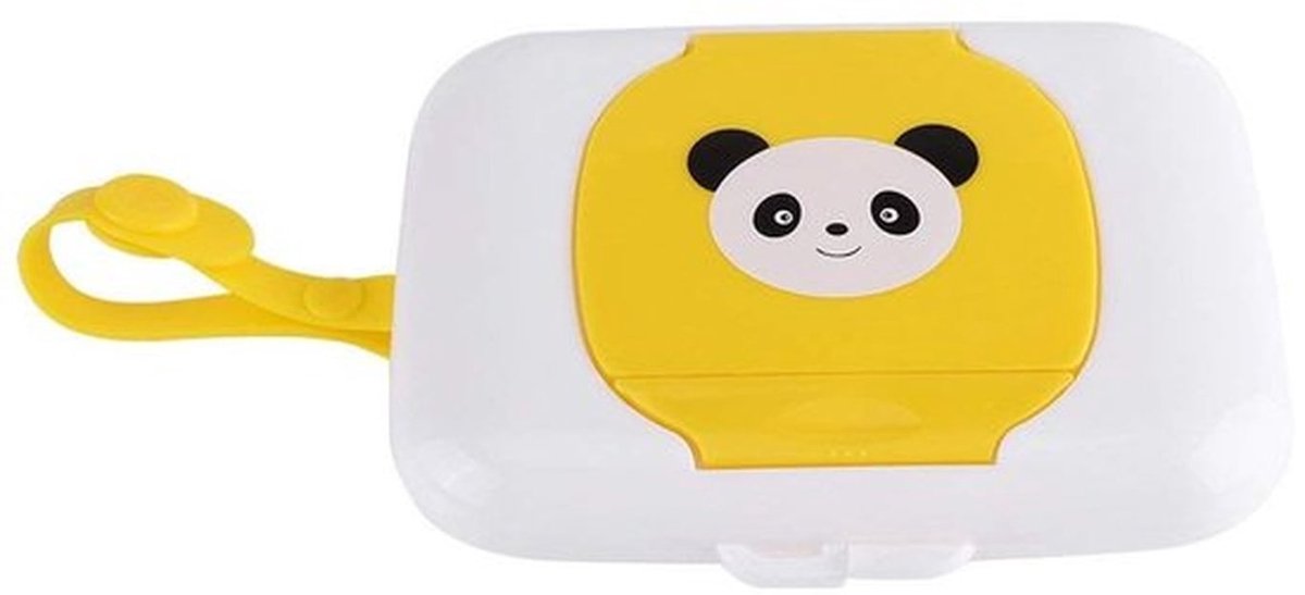 Doekjesdispenser Draagbaar - Herbruikbare Doekjes Houder - PP/Silicone - Lichtgewicht - 16,4 x 11,7 x 3 cm - Reisvriendelijk - Doekjeshouder