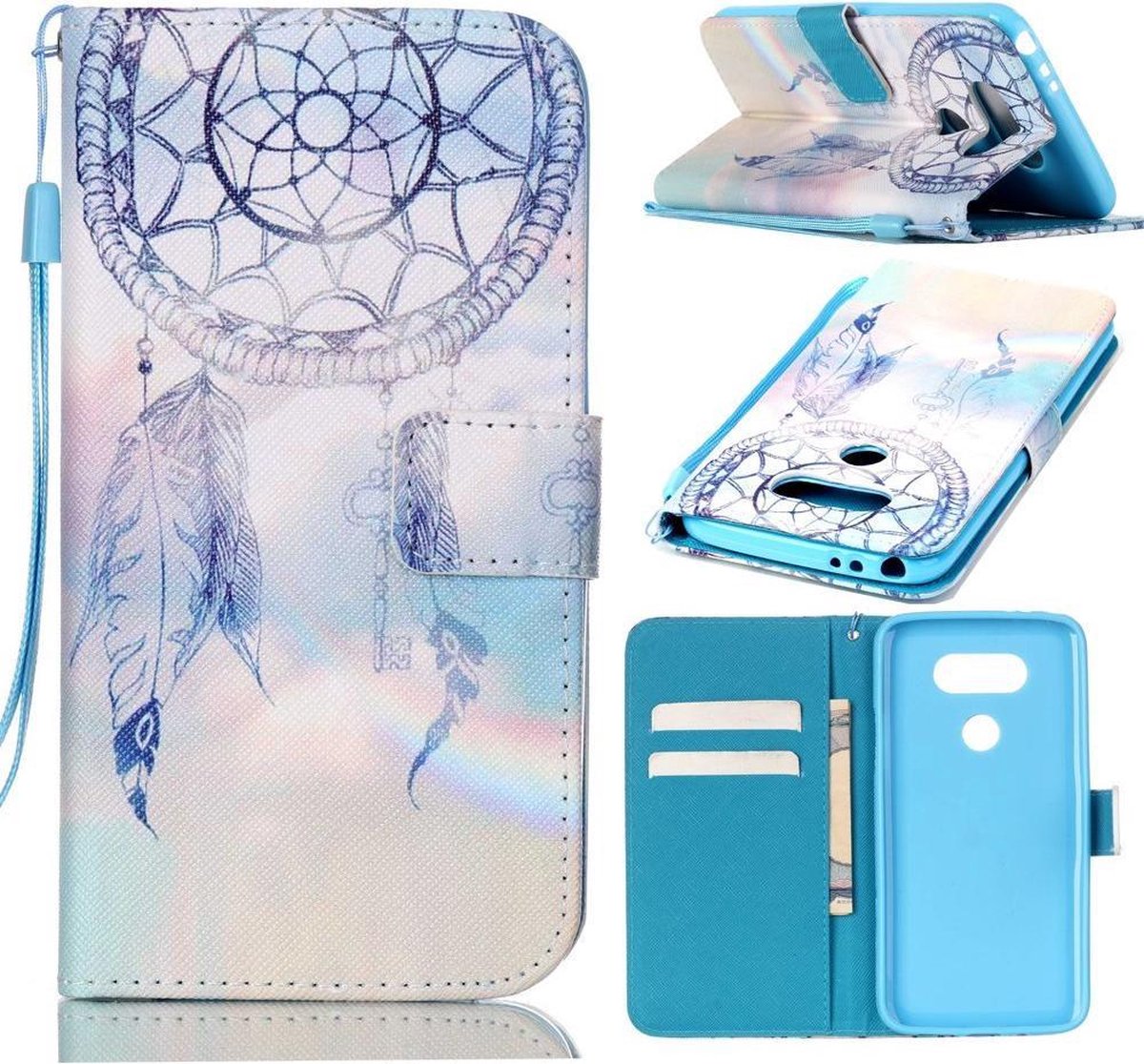 iCarer Dreamcatcher print wallet case hoesje Geschikt voor: LG G5
