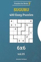 Puzzles for Brain - Suguru 400 Easy Puzzles 6x6 Vol. 25