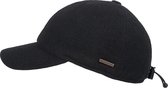 Hatland - Baseball cap voor heren - Lenox - Zwart - maat S/M (56CM)